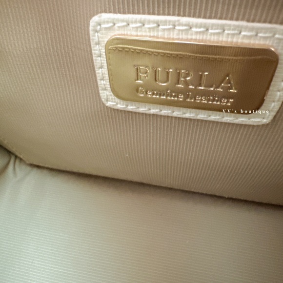 NWT Furla Bella Mini Crossbody Shoulder Bag Leather Petalo Cream White - Picture 11 of 11